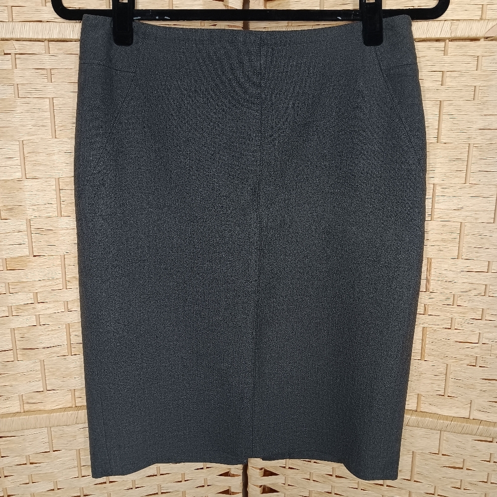 Lot 3 Pencil Skirts Gray Business H&M LOFT Forever 21 Small 4 - Picture 2 of 9